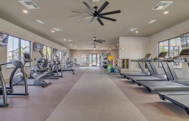 our state of the art fitness center is equipped with cardio equipment and treadmills at Canter, Ocala