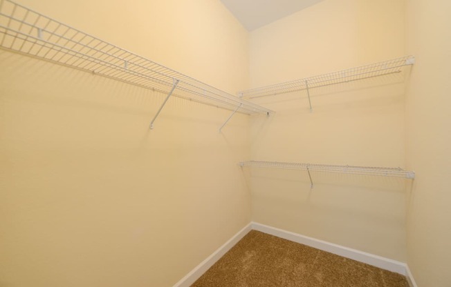 a spacious walk in closet in the second bedroom  at Alaqua, Jacksonville, 32258