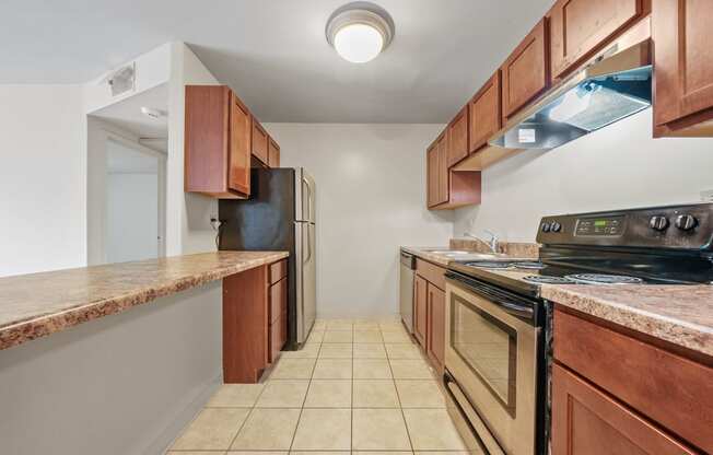 Upgraded Kitchen at Woodland Ridge Apartments in Woodridge, IL