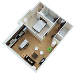 1 bed, 1 bath, 891 sqft, $1,455