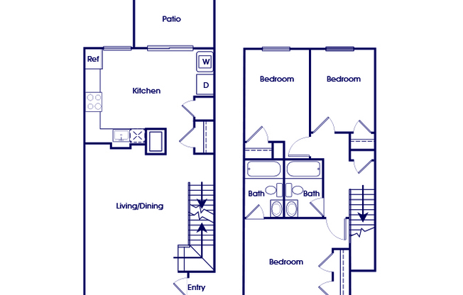 3 beds, 2 baths, $2,222