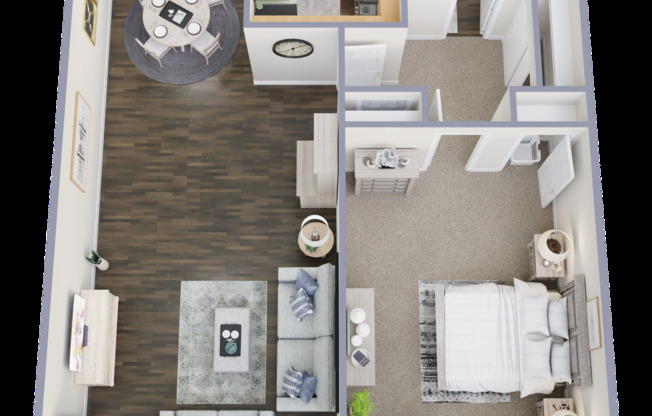 1 bed, 1 bath, 704 sqft, $839