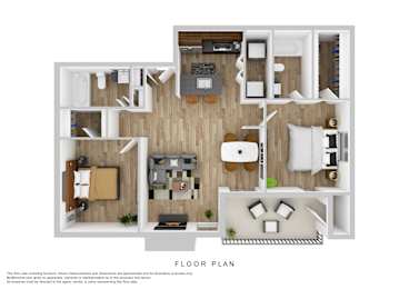 2 beds, 2 baths, 911 sqft, $1,400