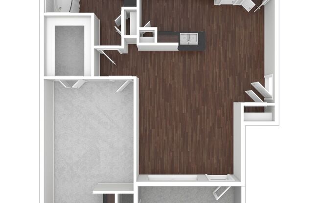 1 bed, 1 bath, 705 sqft, $1,190