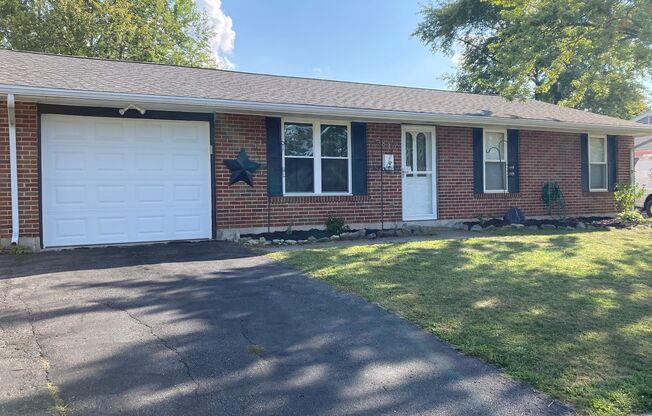 3 Bedroom, 1 Bath Ranch Home w/Attached 1 Car Garage, Fenced Yard and Shed - Minutes from I-70!