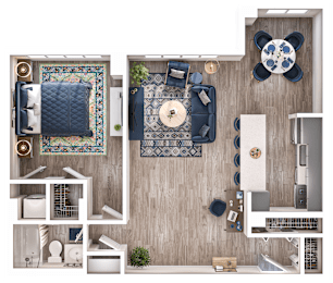 1 bed, 1 bath, 790 sqft, $1,935