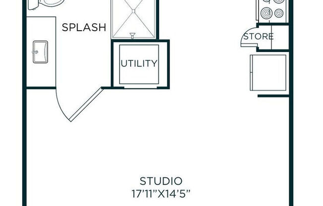 Studio, 1 bath, 537 sqft, $1,694