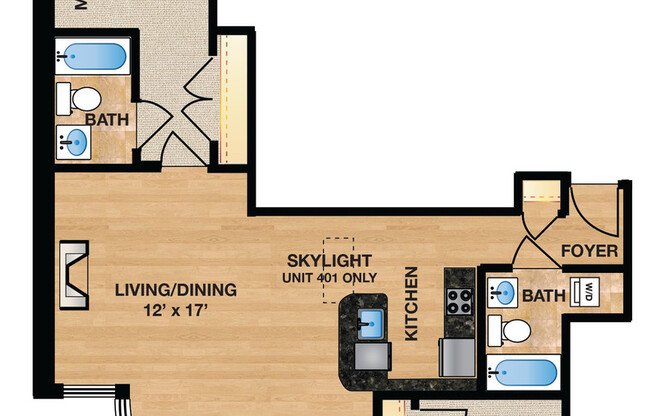 2 beds, 2 baths, 900 sqft, $4,075, Unit 101