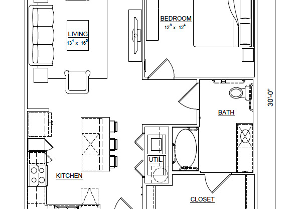 1 bed, 1 bath, 810 sqft, $2,149