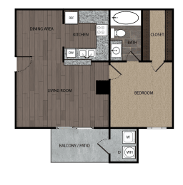 1 bed, 1 bath, 550 sqft, $905