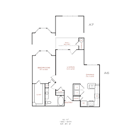 1 bed, 1 bath, 829 sqft, $1,349