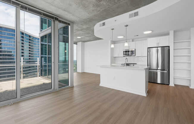 Living Room with Hard Surface Flooring