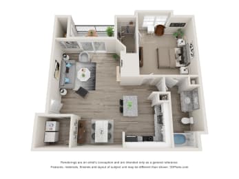 1 bed, 1 bath, 814 sqft, $1,474