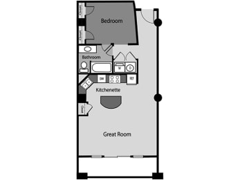 1 bed, 1 bath, 828 sqft, $1,753
