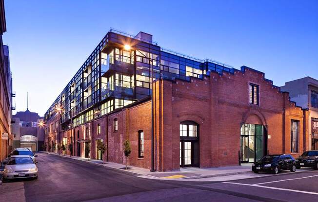 Street View In Night at Arc Light, San Francisco, CA