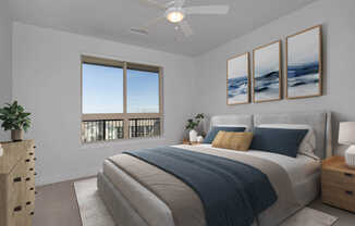 Bedroom with Hard Surface Flooring