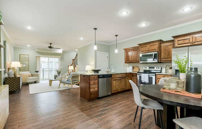 Dining With Kitchen at Prairie Pines Townhomes, Shawnee, Kansas