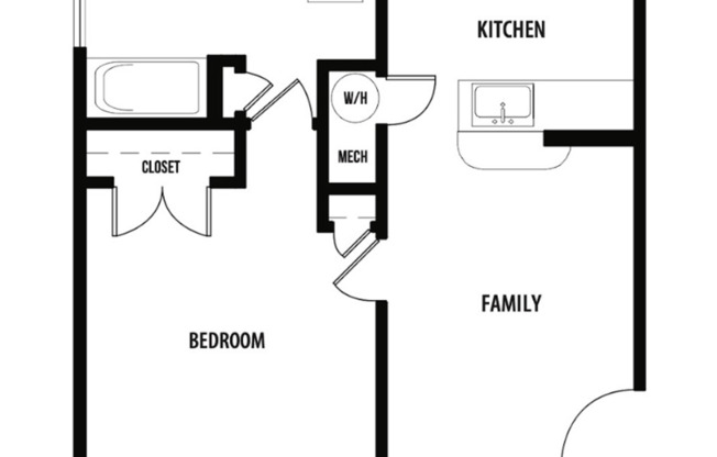 1 bed, 1 bath, 511 sqft, $1,195, Unit Bldg 2, Unit 302