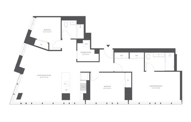 3 beds, 2 baths, $9,522, Unit 21B