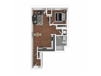 1 bed, 1 bath, 688 sqft, $2,099