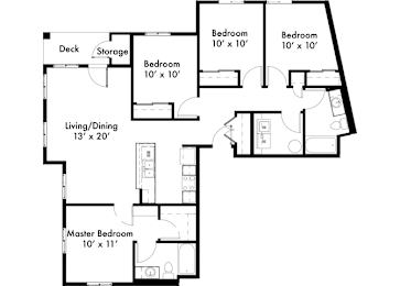4 beds, 2 baths, 1,439 sqft, $1,796