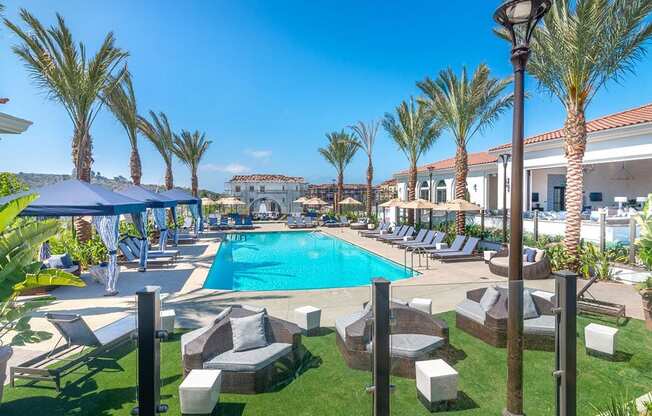 Swimming Pool area at Montecito Apartments at Carlsbad, Carlsbad, California