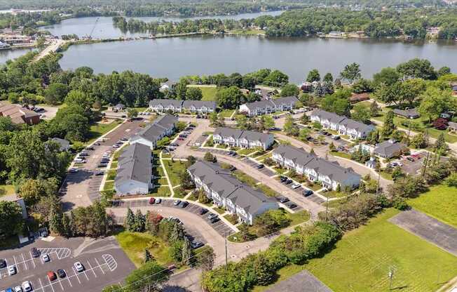 Aerial View of Green Meadows