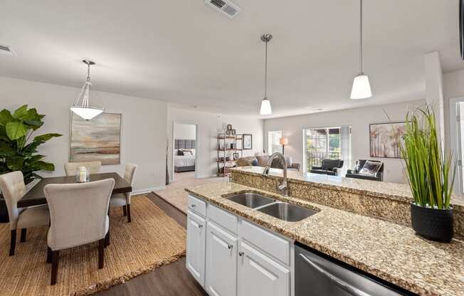 the preserve at ballantyne commons apartments kitchen and living room