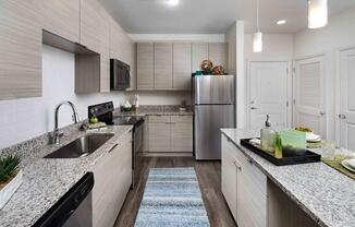 M South Apartments Model Kitchen