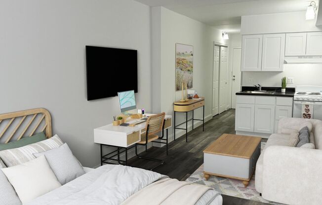 Studio, 1 bath, 310 sqft, $1,049, Unit 602A