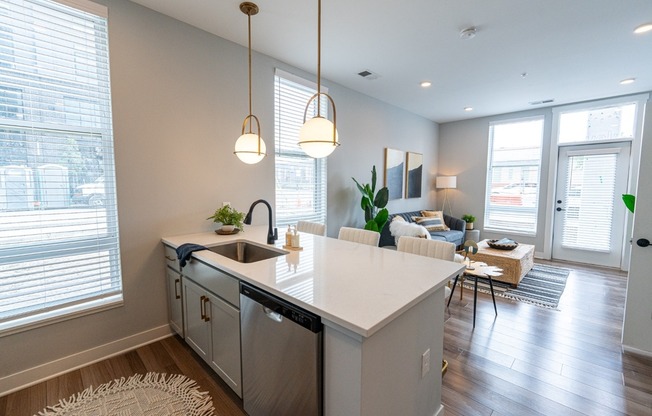 Model Living Room From Kitchen