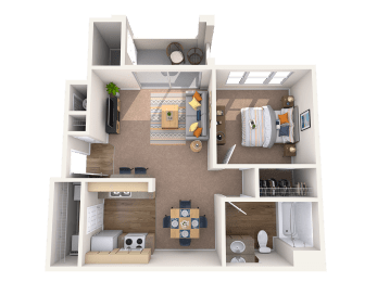 1 bed, 1 bath, 615 sqft, $1,445