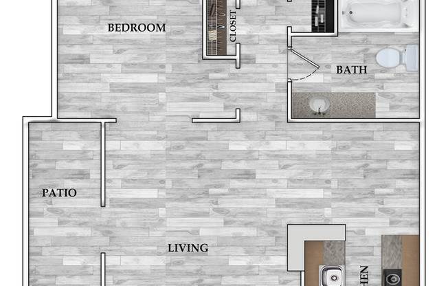 2 beds, 1 bath, 846 sqft, $892, Unit 0903