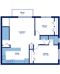 2 beds, 1 bath, 900 sqft, $1,890