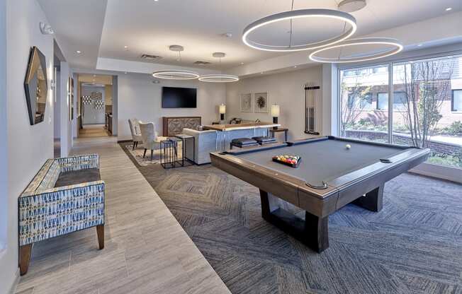 Lansdale Station Apartments billiards table