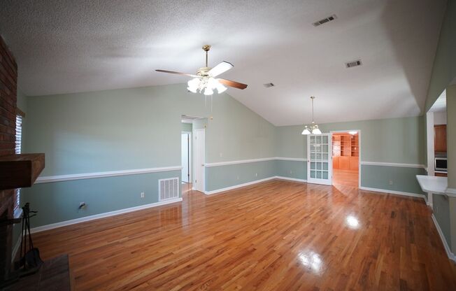 3 bed / 2 bath with 2 Living Spaces and a 2 Car Garage off of Pedrick!