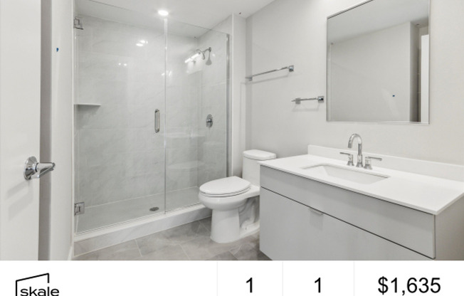 1 bed, 1 bath, 650 sqft, $1,700, Unit D406