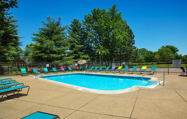 Pool and Sundeck Area at Indian Woods Apartments