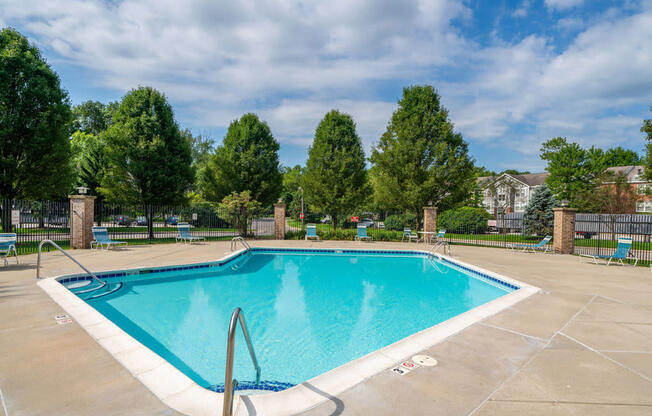 Large Pool with Sundeck at The Highlands Apartments, Elkhart, IN, 46514