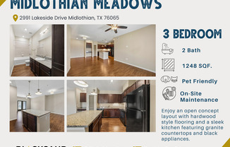 3 beds, 2 baths, 1,248 sqft, $1,660, Unit 928