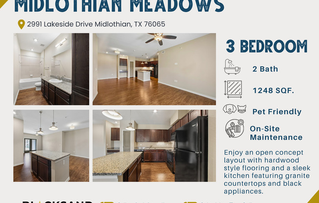 3 beds, 2 baths, 1,248 sqft, $2,016, Unit 928