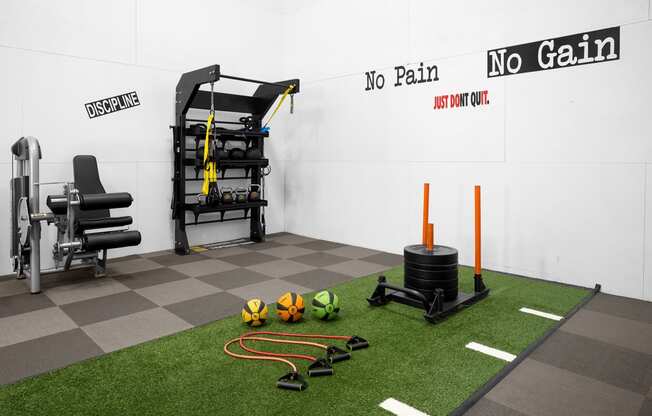 State-of-the-art fitness center with weight equipment - Arrowhead Landing