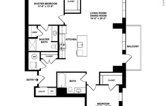 2 beds, 2 baths, 1,275 sqft, $3,325