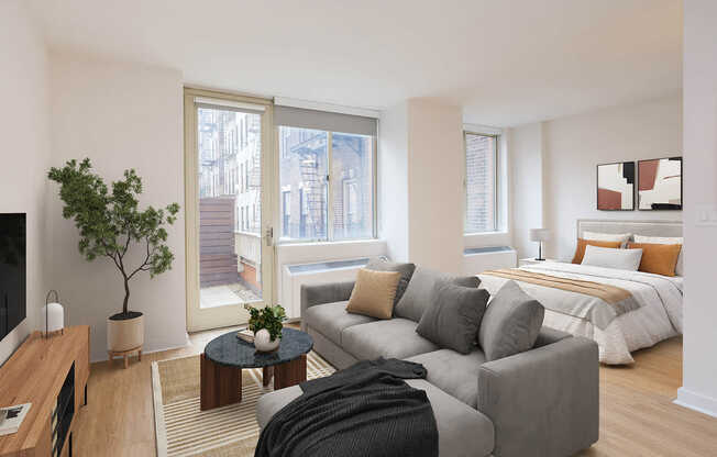 Living Room with Hard Surface Flooring