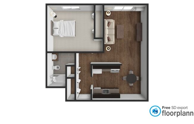 1 bed, 1 bath, 680 sqft, $875, Unit 10