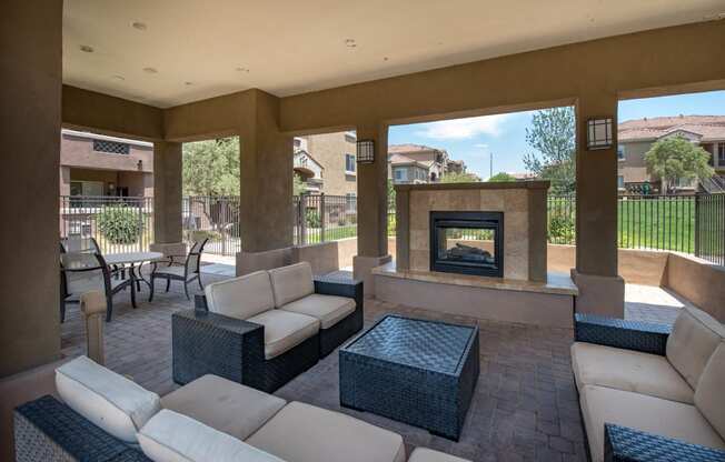 Outdoor Lounge With Fireplace at Broadstone Towne Center, New Mexico