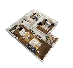 2 beds, 1 bath, 800 sqft, $1,573