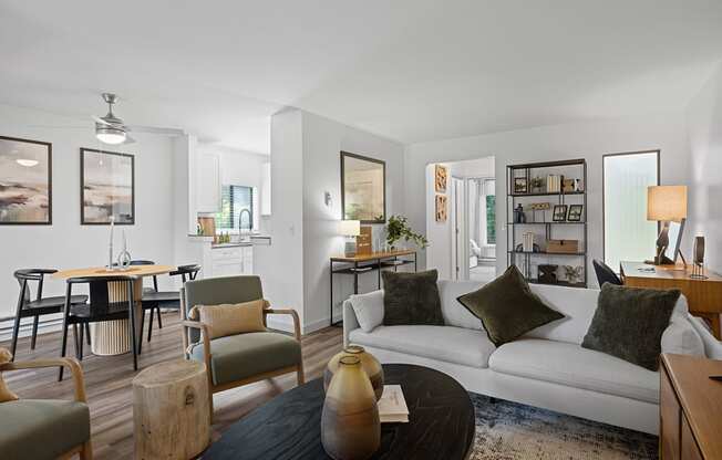 Spacious Living Room at The Lakes in Bellevue, WA 98007