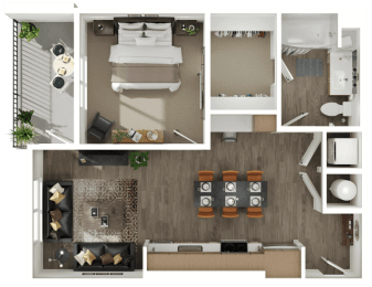 1 bed, 1 bath, 680 sqft, $1,585