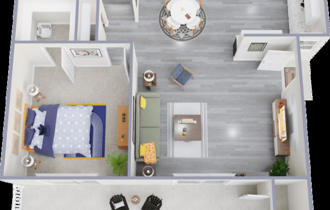 1 bed, 1 bath, 702 sqft, $1,095
